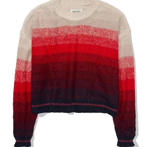 NWT American Eagle Boxy Striped Sweater - Picture 2 of 6